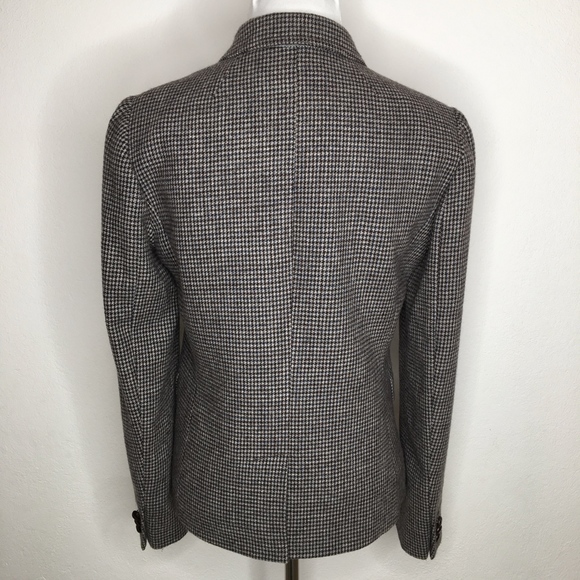 J. Crew Schoolboy Houndstooth Blazer Jacket Size 4 - Picture 6 of 8